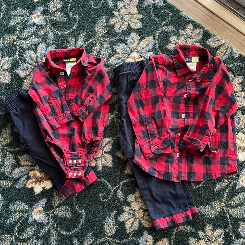Matching Dress Outfits 3/6M & 24M